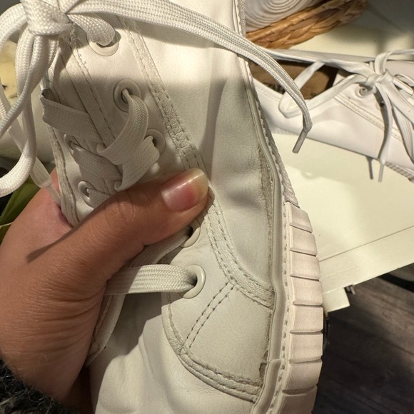 Zara White Sneakers Minimalist Low-Top Design‎ - Picture 6 of 6